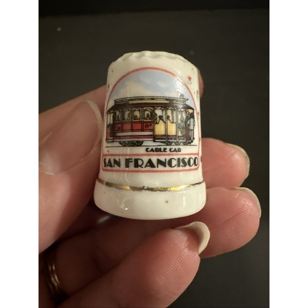Souvenir Thimble San Francisco Cable Car SNCO 1989
